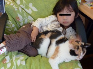 かりんが迷惑そう（笑）