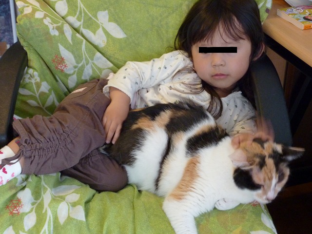 かりんが迷惑そう（笑）
